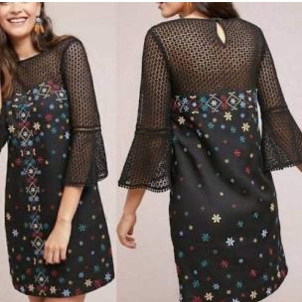 Anthropologie Akemi Kim embroidered dress